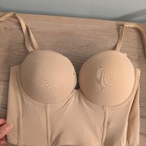 M&S Marks & Spencer Longline Strapless Multiway Bra - 34B/34C - Rose Quartz